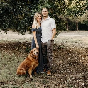 Lulu Flowy Polka Dot Navy Dress